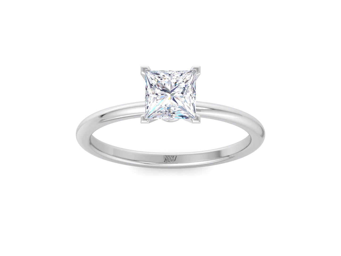 Princess Cut Moissanite Ring for Her